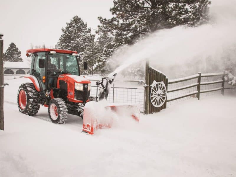 Kubota L3560 Cab Snow Blower
